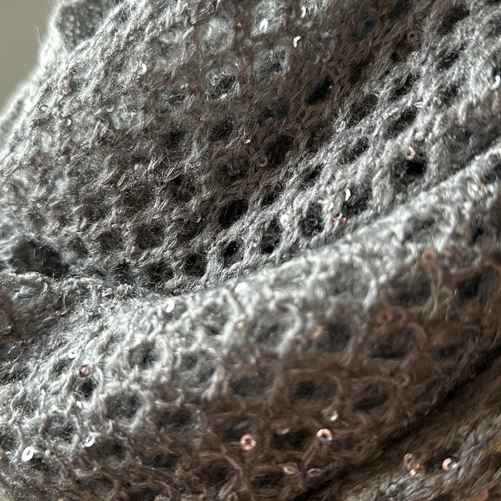 H&M Gray & Silver Infinity Scarf